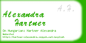 alexandra hartner business card